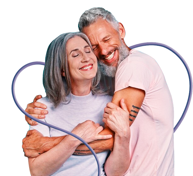 Pareja de adultos mayores