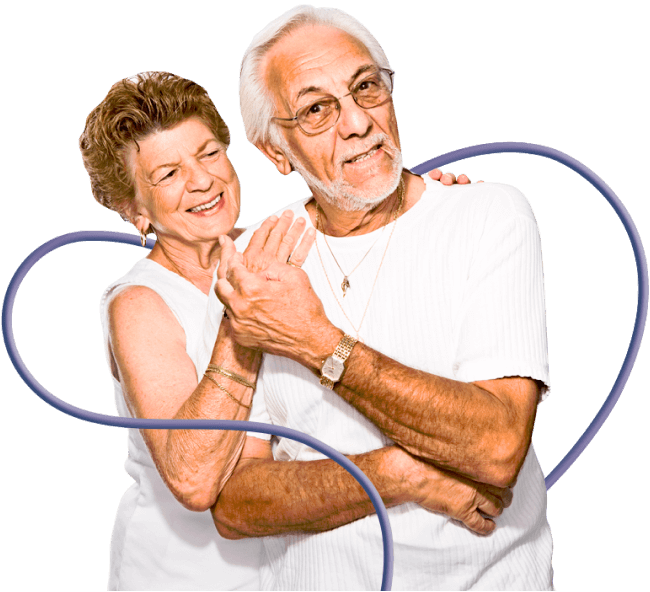 Pareja de adultos mayore