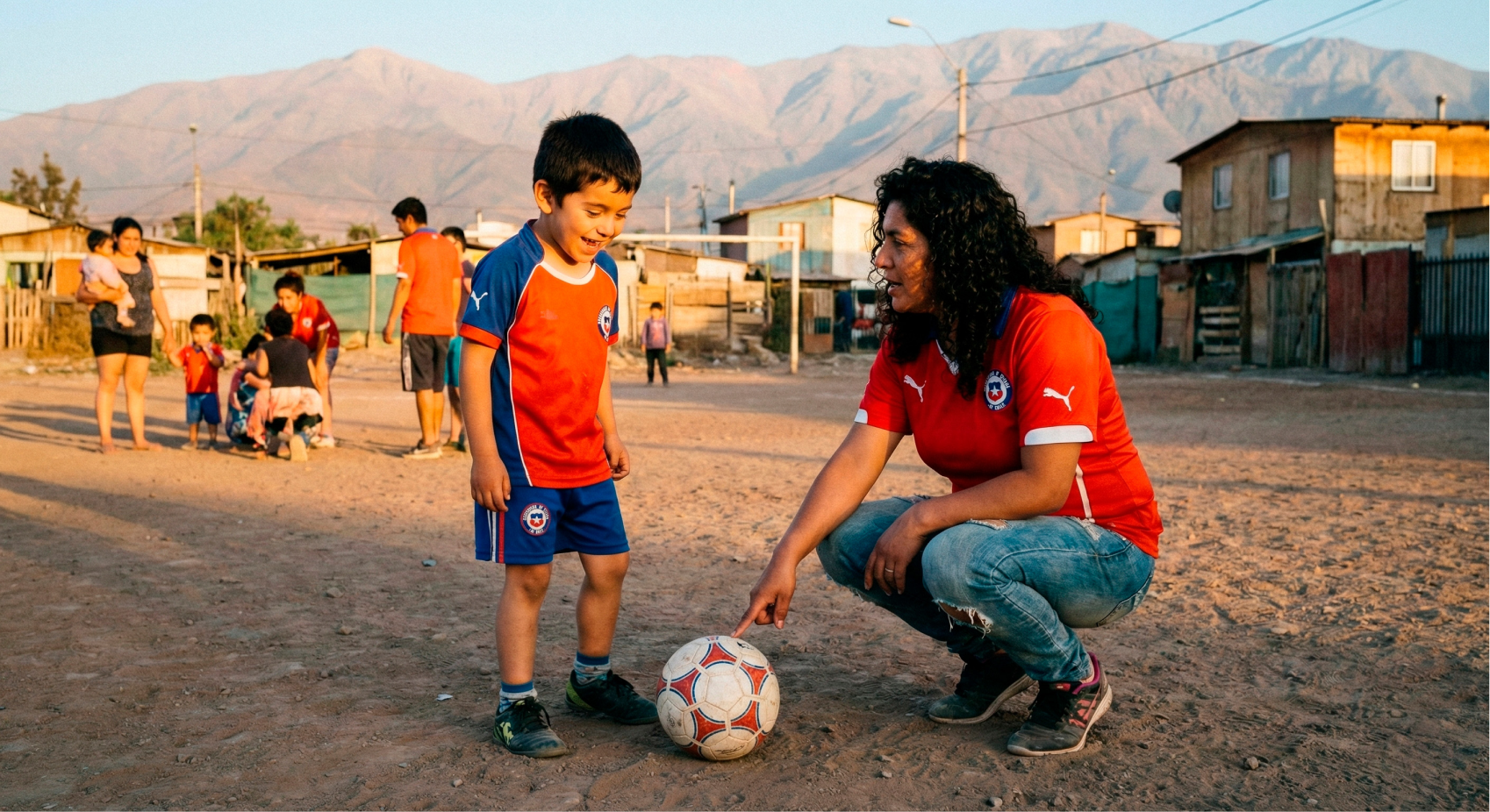 Adultos presentes, niños felices